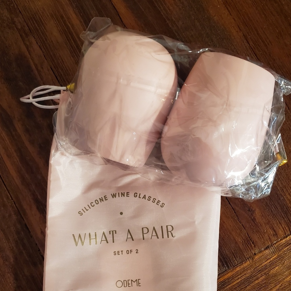 Odeme SET OF TWO SILICONE WINE GLASSES